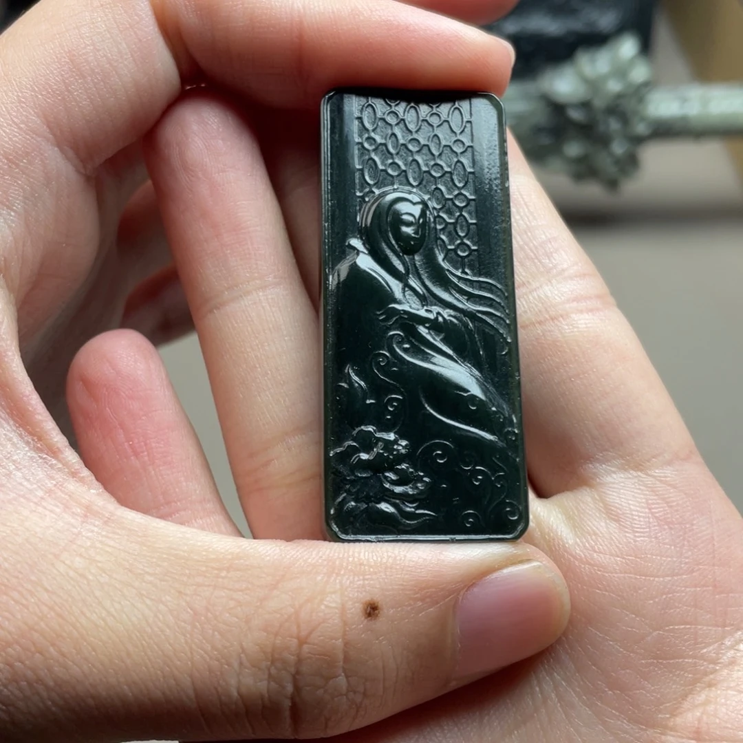 和田玉未镶嵌挂件