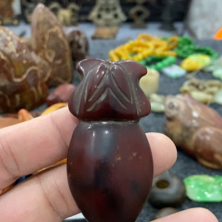 白玉菩提吊坠摆件