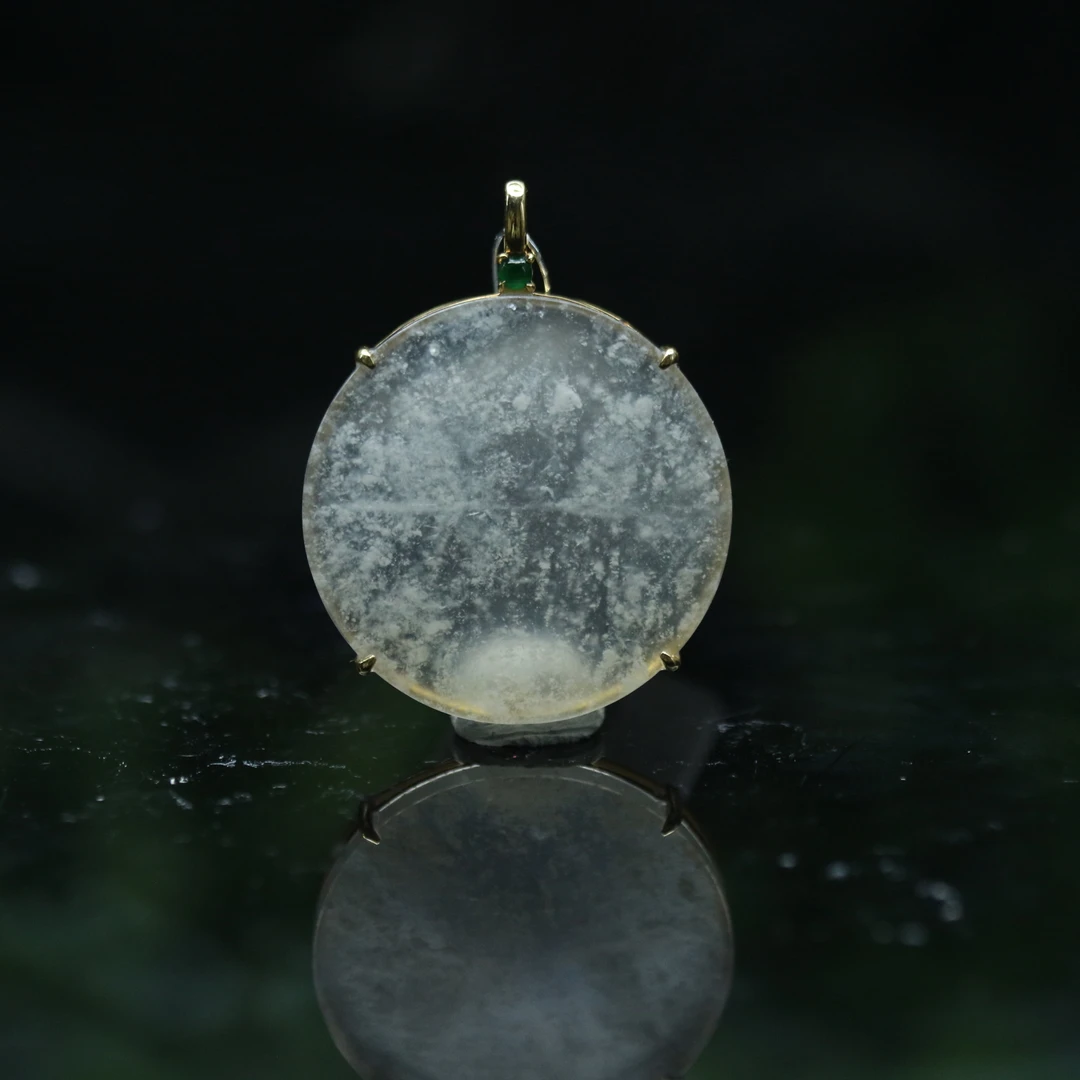 FC8天然缅甸翡翠A货18k无事牌/600305/保利厦门拍卖