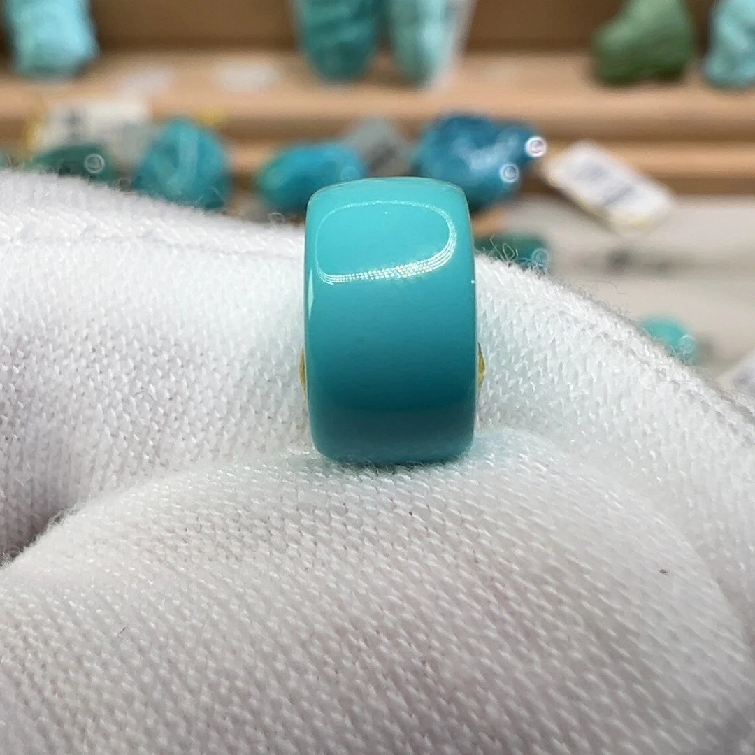 绿松石未镶嵌配饰9.2×5.2