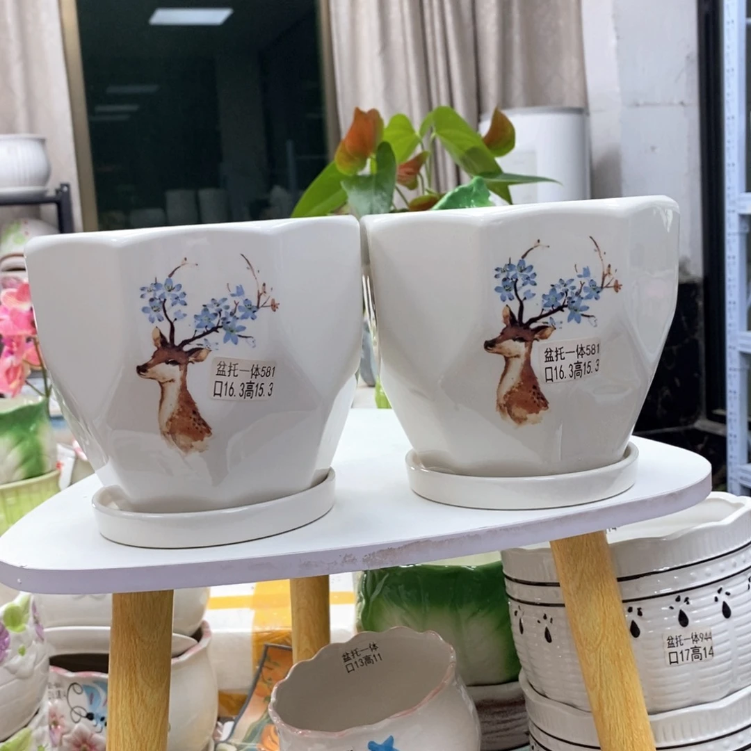 @夏西陶瓷花盆@@5581