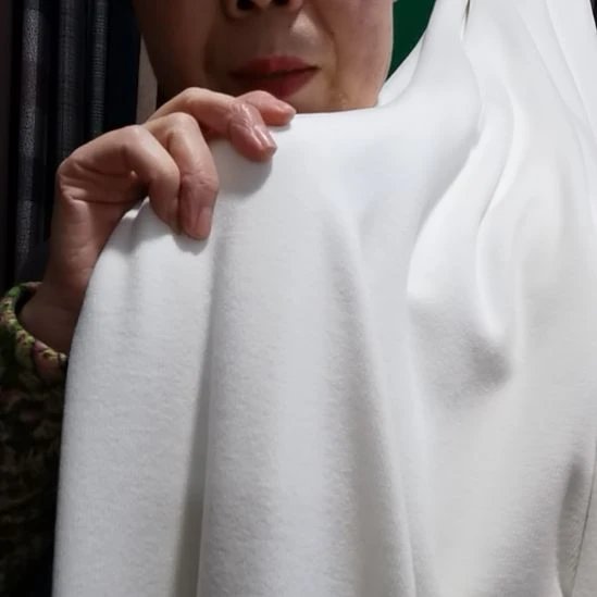 醋酸天丝羊绒布料白色2.4米