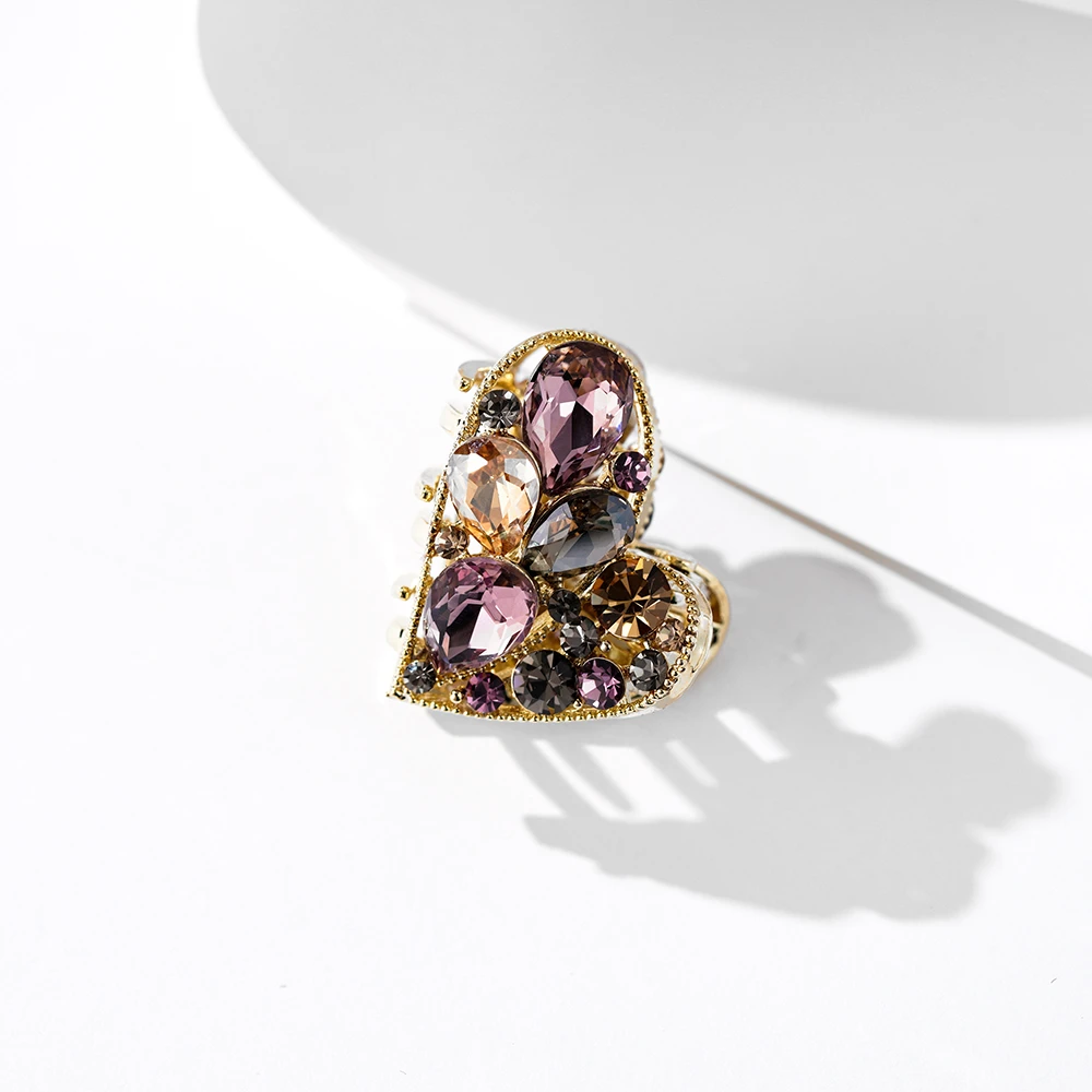 FJ3587迷你彩钻爱心抓夹