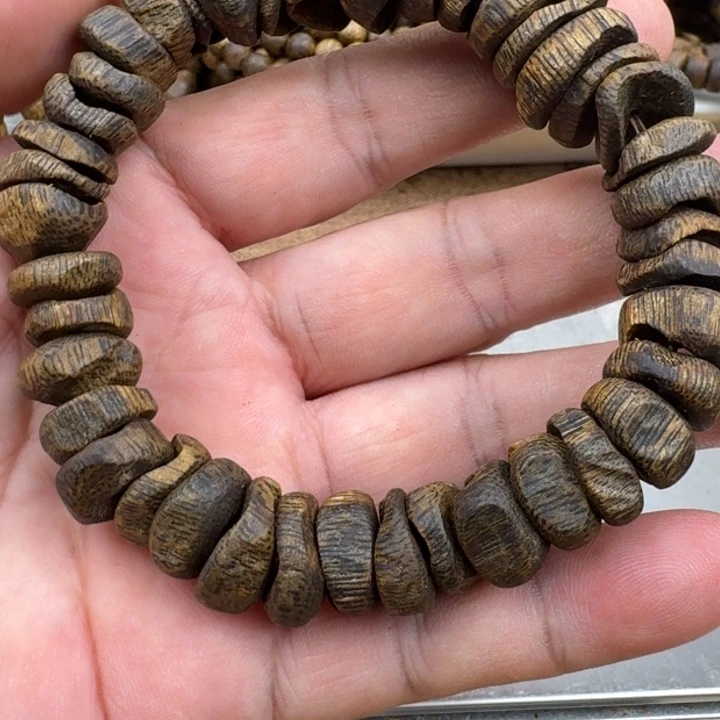 迷***雾沉香手串乌身手串20克加