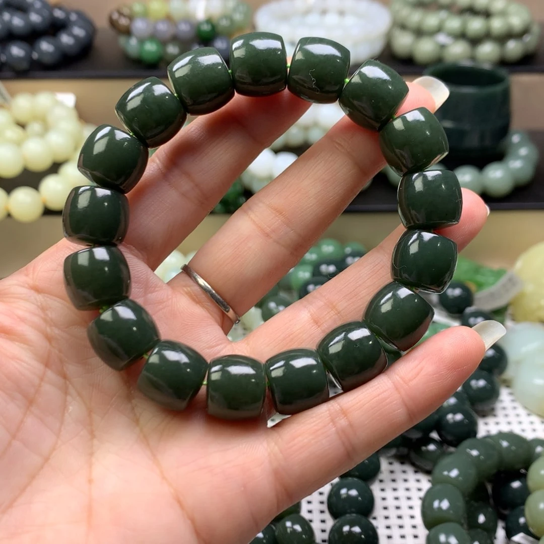 和田玉手链未镶嵌博*