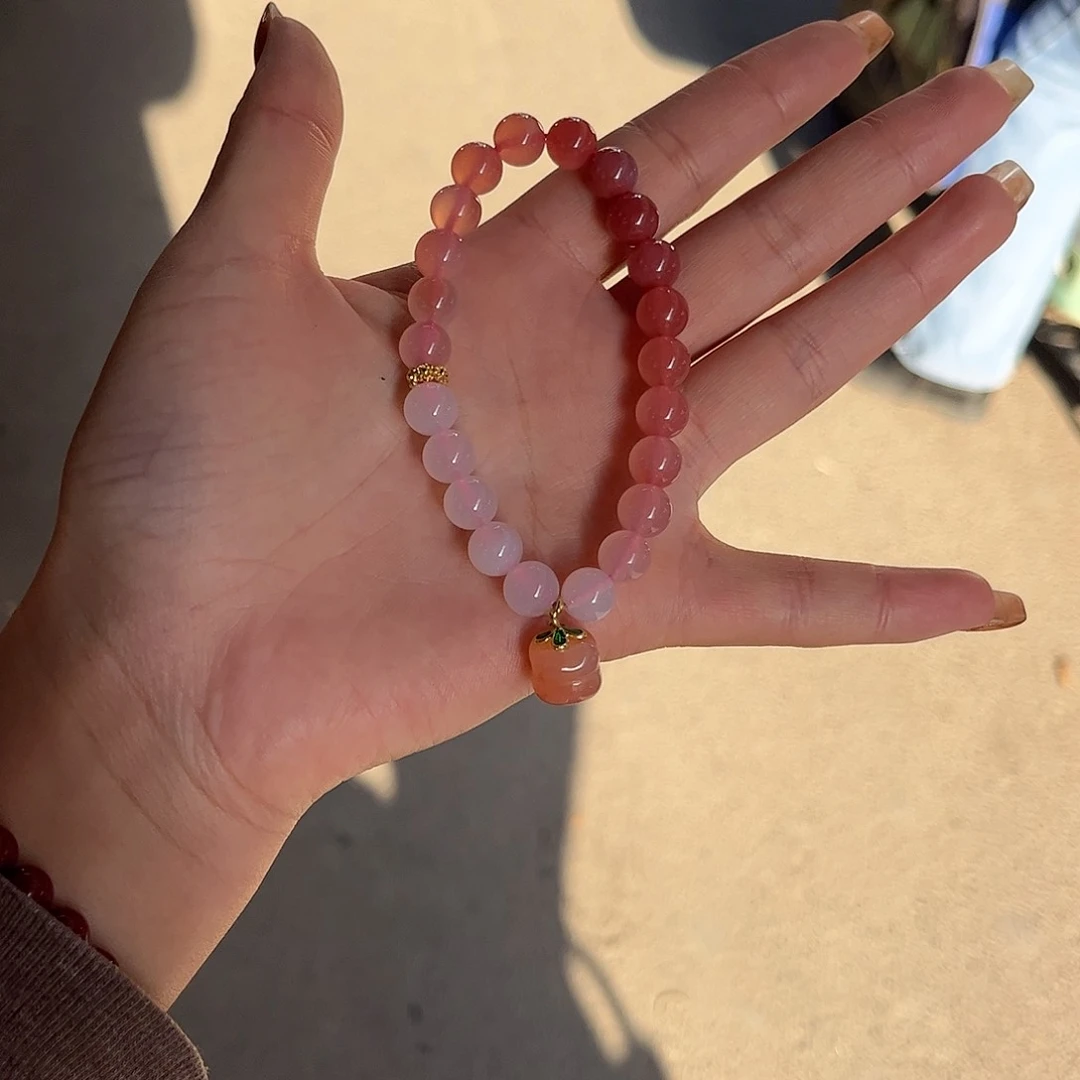 玛瑙/玉髓手串未镶嵌真**阔