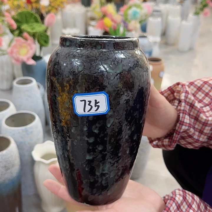 瓶735号复古陶瓷高20厘米微瑕一个