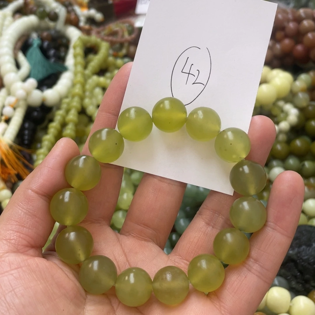 蛇纹石玉手链未镶嵌0**?