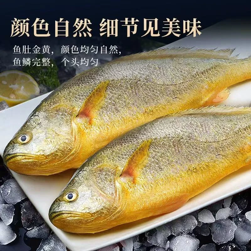 新鲜速冻大黄鱼蒜瓣肉海鱼450g-500g