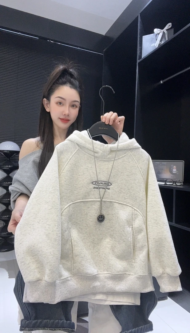 加绒款秋冬季儿童连帽卫衣休闲风韩版卫衣上衣