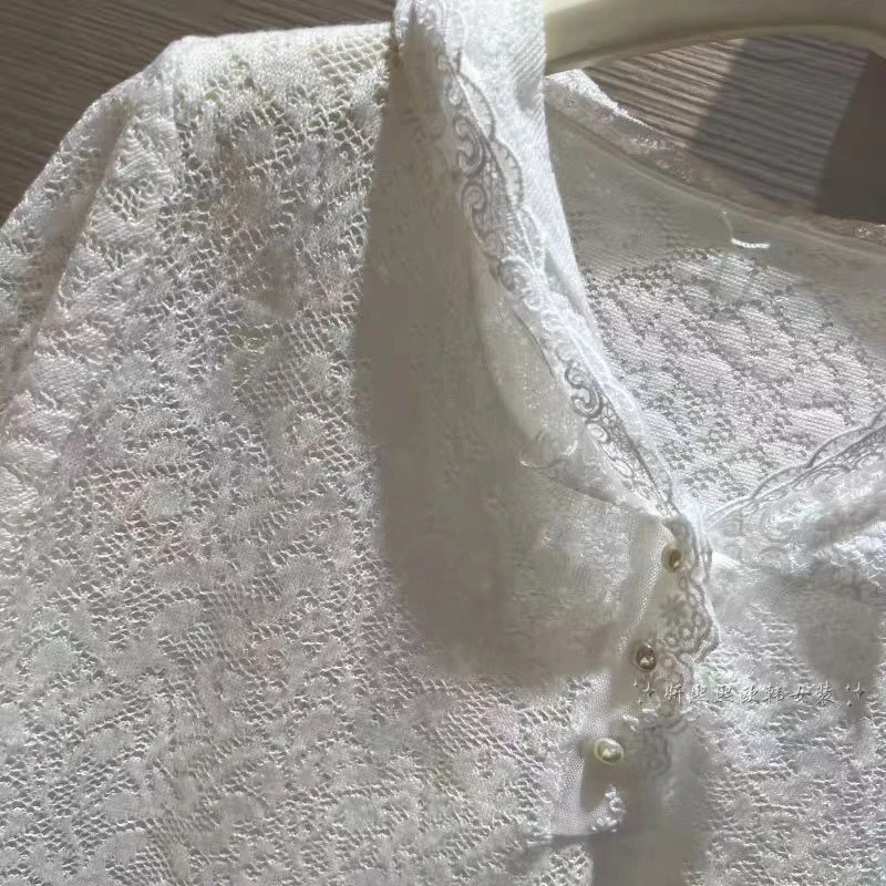 KOPUSIDIYA2025新款夏季时尚显印花蕾丝撞色连帽衫透气百搭