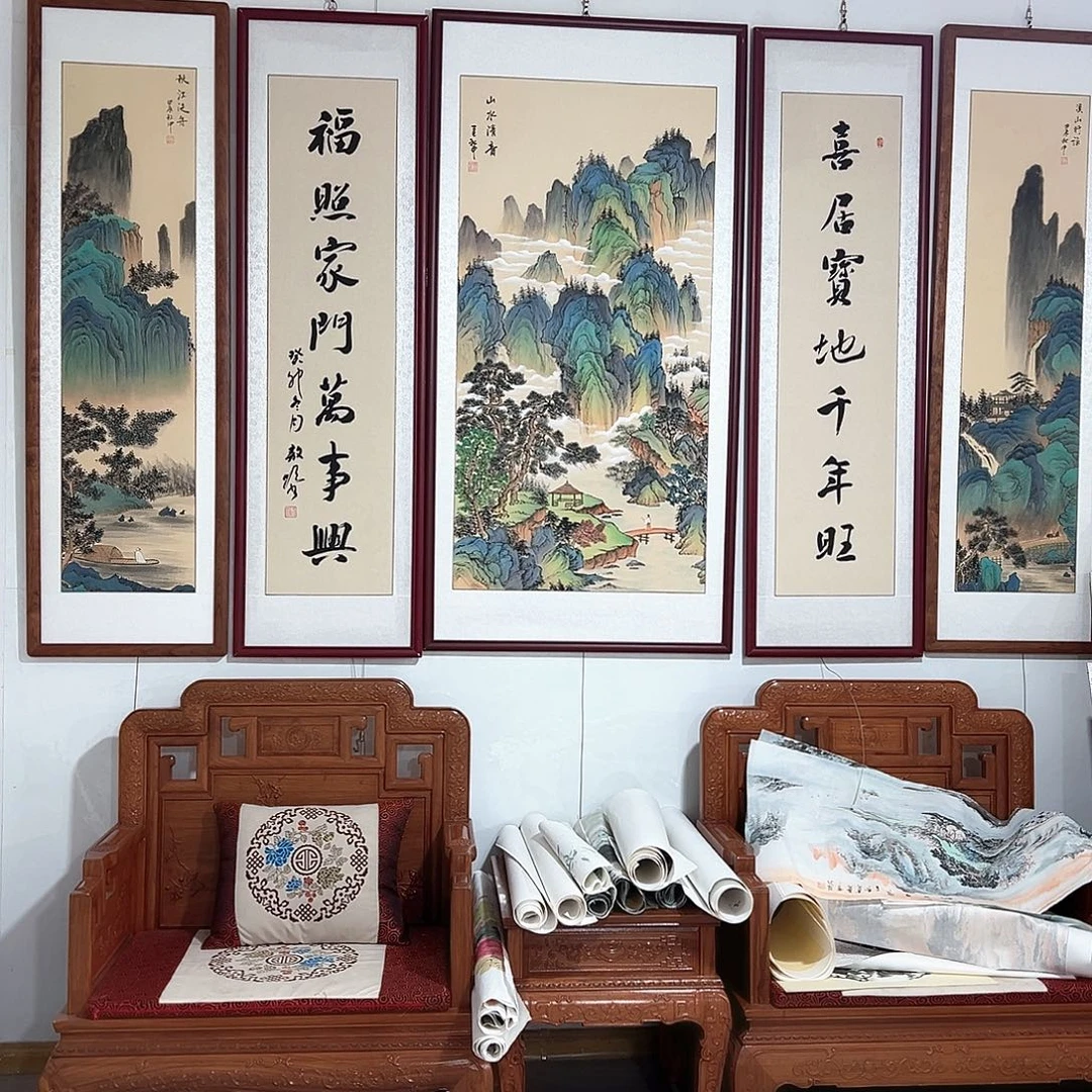 秋***风国画手绘保证假一罚万