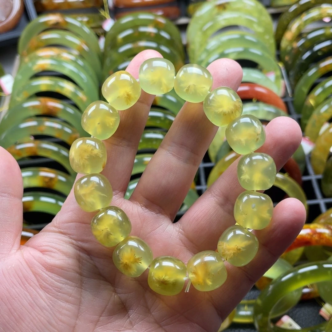 未镶嵌蛇纹石玉手链卡14