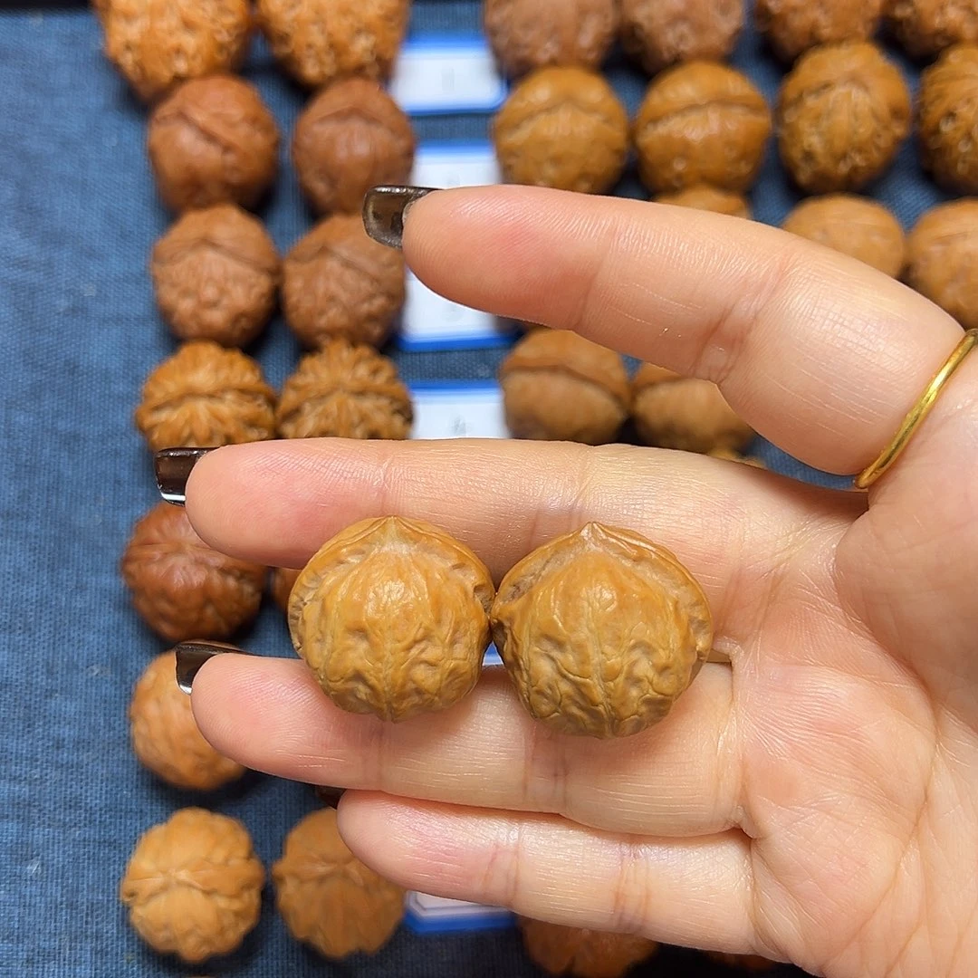 文玩核桃吊坠爱心元宝22尺全品无修