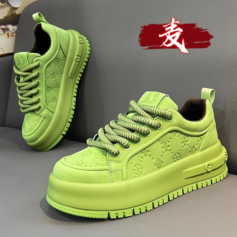 2025新款秋季男款潮流百搭男鞋板鞋休闲运动厚底男士增高爆款潮鞋