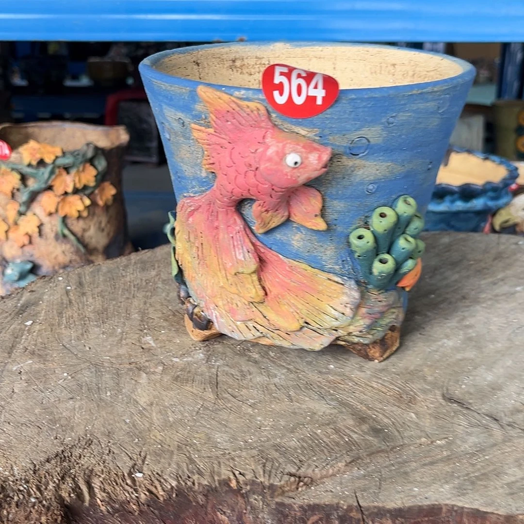 564 号陶然花器手工花盆