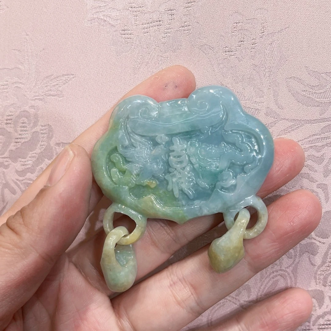 翡翠合金吊坠(赠链)