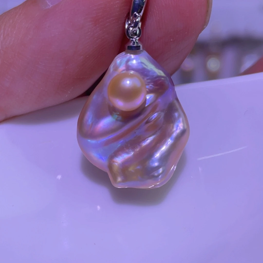 未镶嵌淡水珍珠天然淡水珍珠吊坠