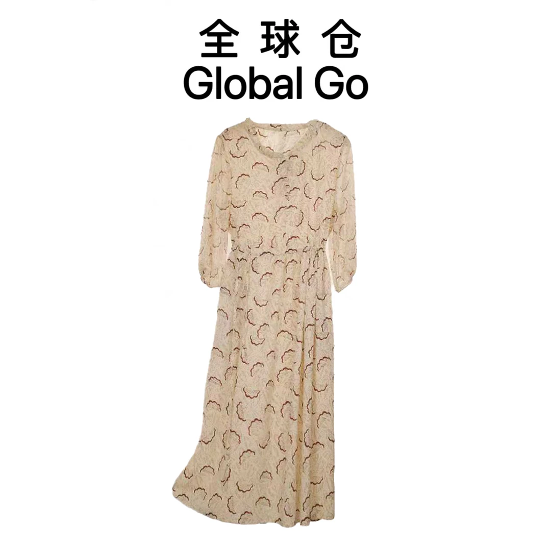【全球仓 Global GO】 气质显瘦时尚裙连衣群------云朵