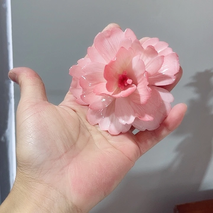 瓷片纯陶瓷手工捏花