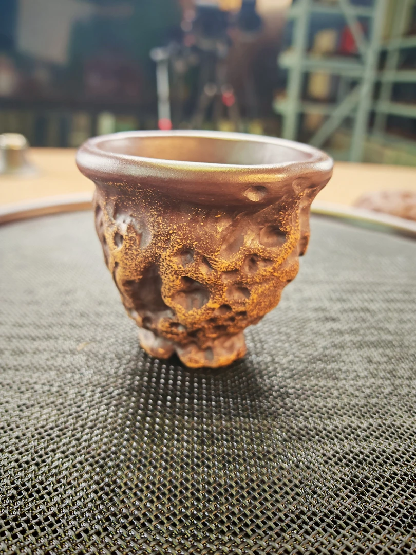 太湖石主人杯宜兴紫砂手工杯