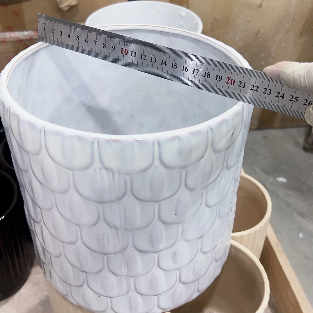有孔，外贸尾单陶瓷花盆凑单10米包邮微瑕微瑕