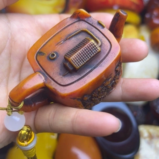 琥珀未镶嵌手链蜜蜡