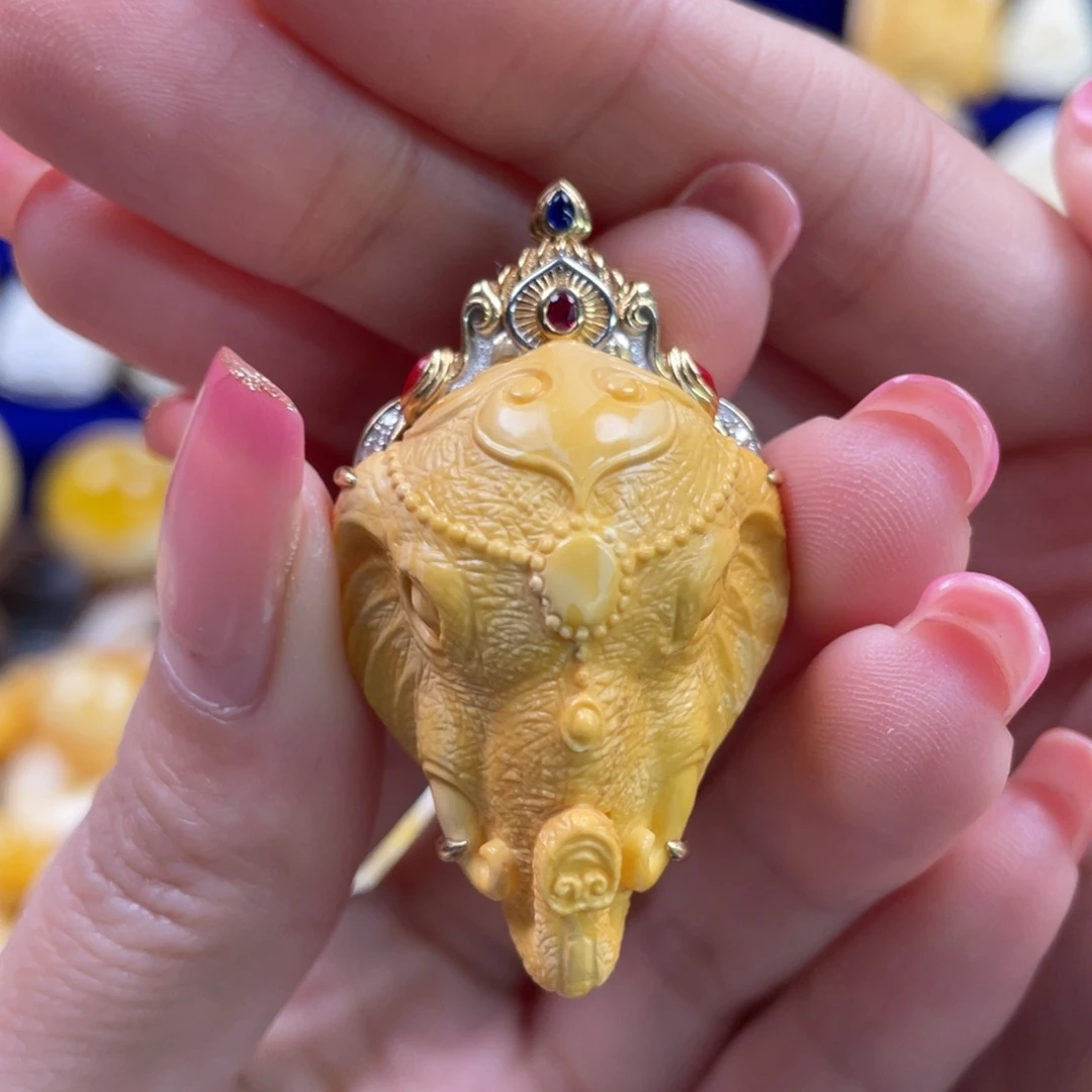 蜜蜡裸石未镶嵌琥珀蜜蜡