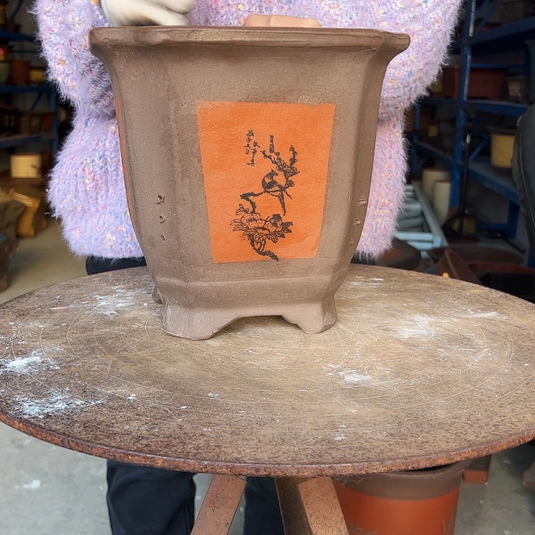 23红切角四方花盆花盆