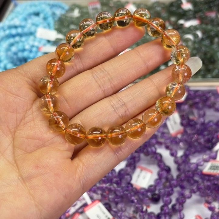 水晶手链未镶嵌黄塔晶9m