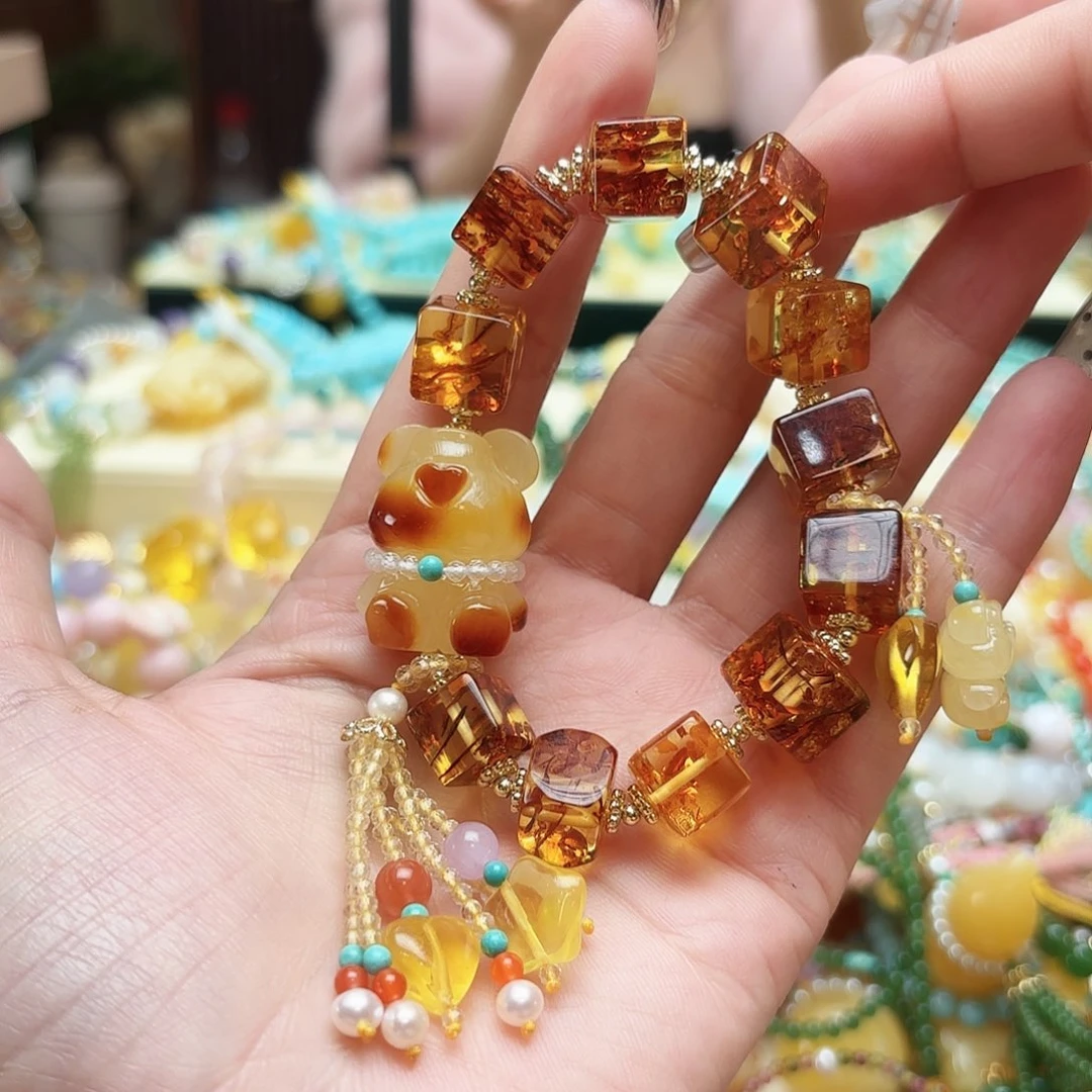 琥珀手链未镶嵌琥珀