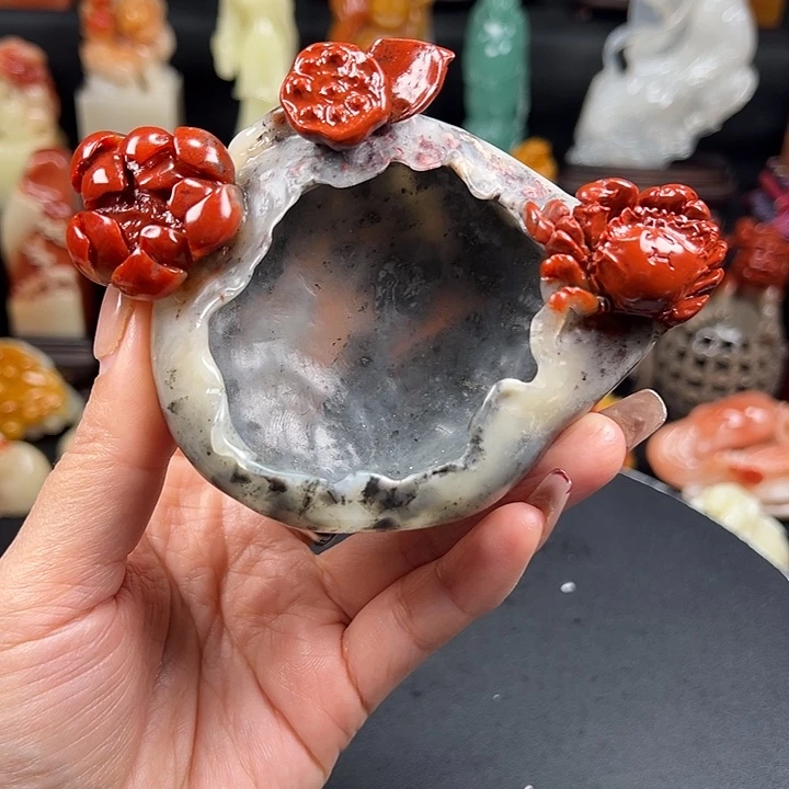 寿山石高山水冻石