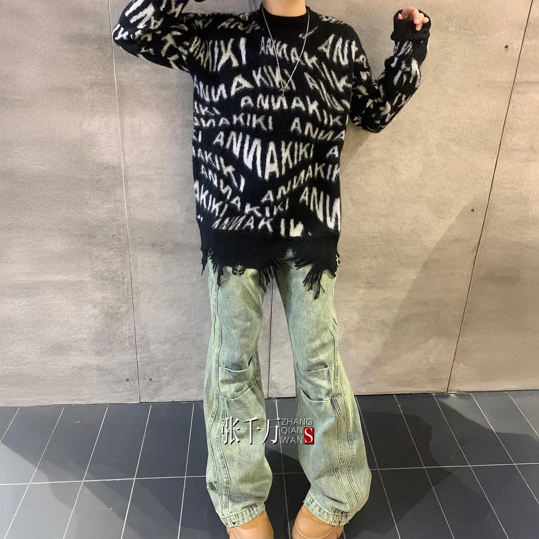 张千万 x ANNAKIKI年度限时破价！// 特细羊毛扭曲提花套头衫