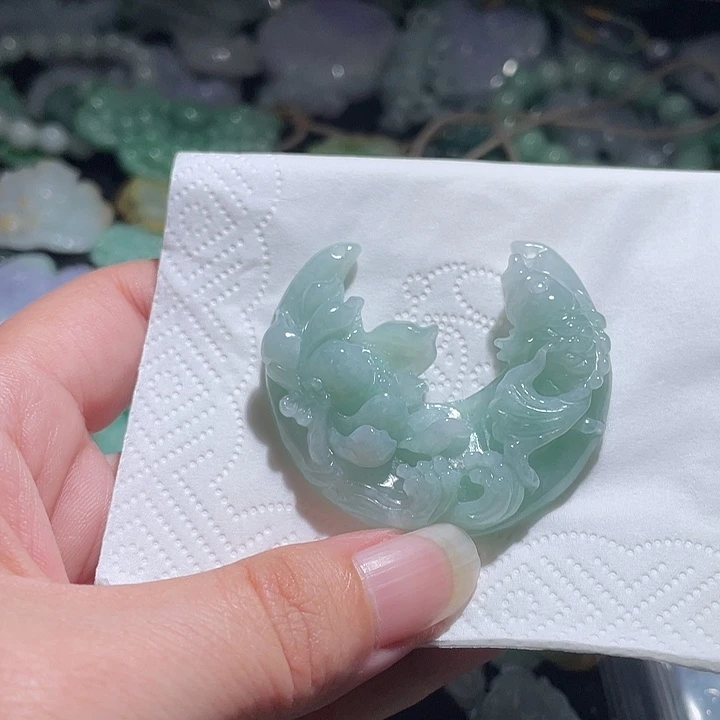 颈饰未镶嵌翡翠天