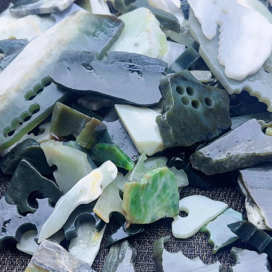 和田玉未镶嵌珠宝半成品多样性随机发1斤