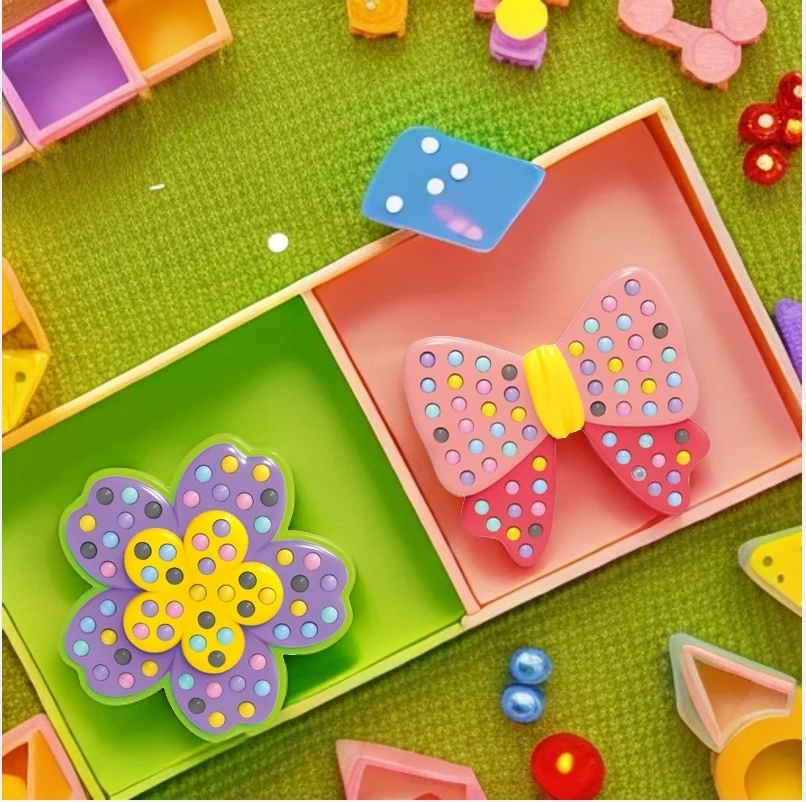 新款DIY手工点珠笔贴画女孩启蒙早教益智玩具