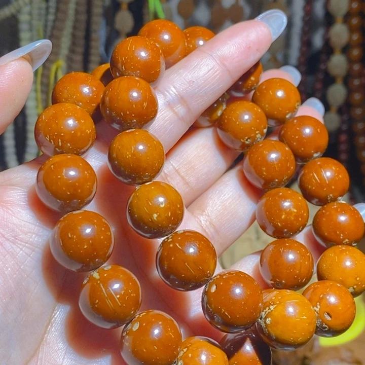 野生紫金鼠光珠手串1.6