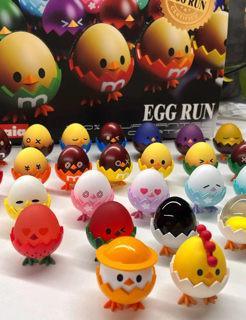 【拆盒】EGG RUN蛋仔快跑萌粒盲盒可爱摆件
