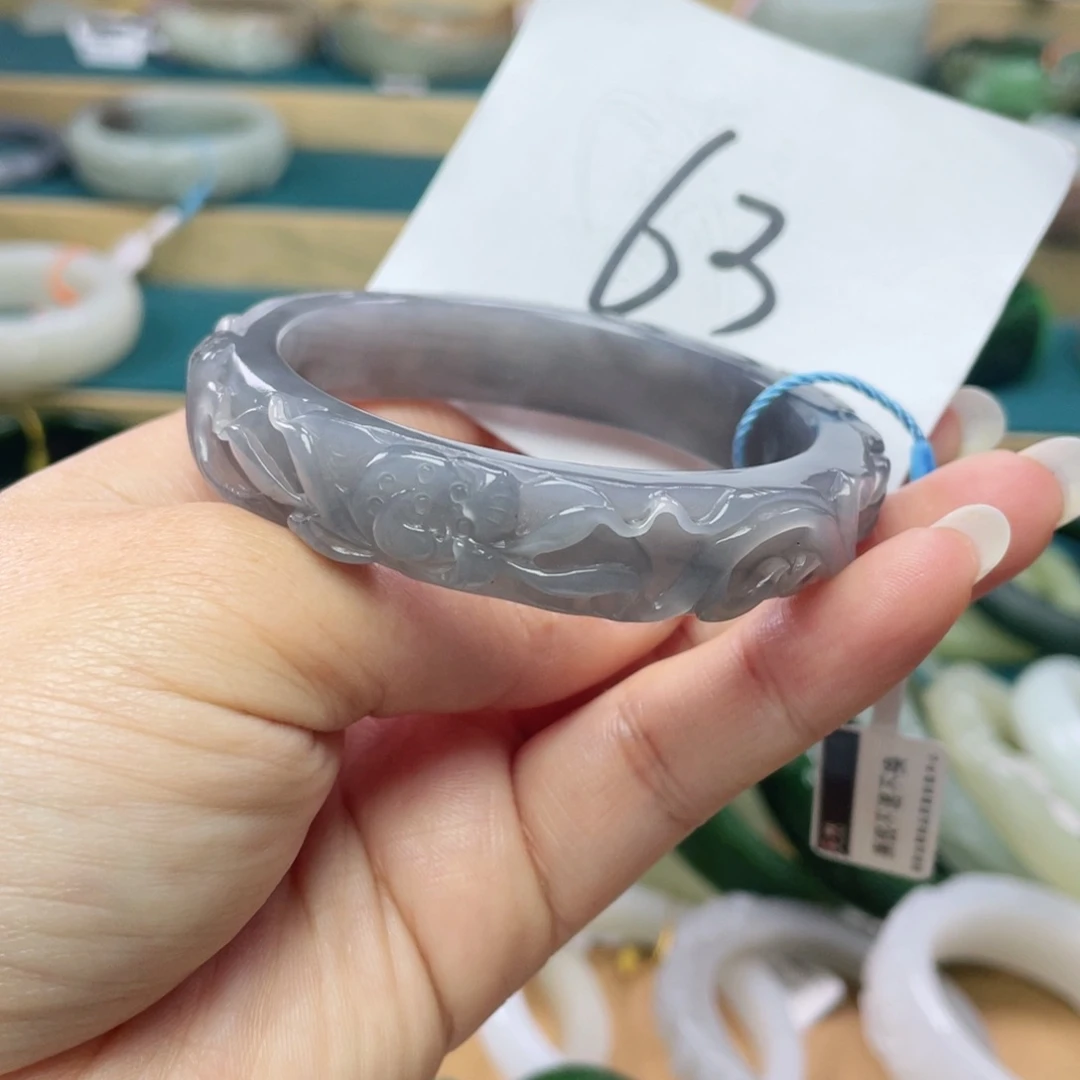 未镶嵌手镯和田玉圈口54