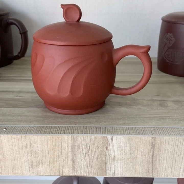 朱泥茶壶红清水孔雀杯手工制作