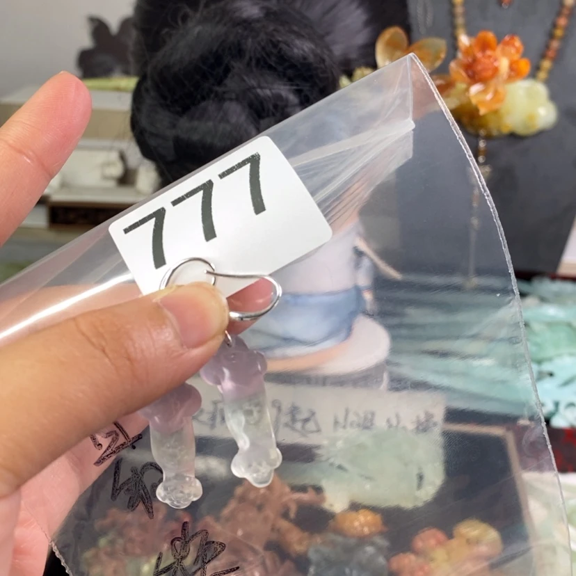 【闪购商品】岫玉发饰未镶嵌龍***上