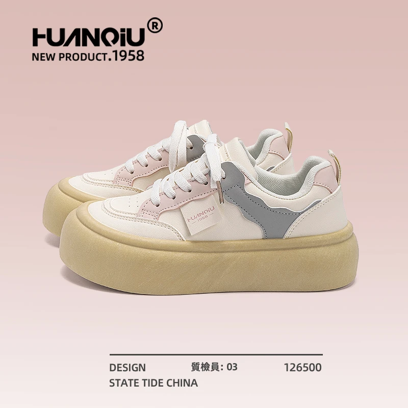 环球高颜值耐磨板鞋女2025秋季新款超软潮流休闲鞋校园百搭运动鞋
