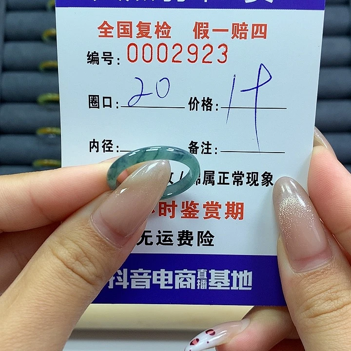 翡翠戒指未镶嵌       2923