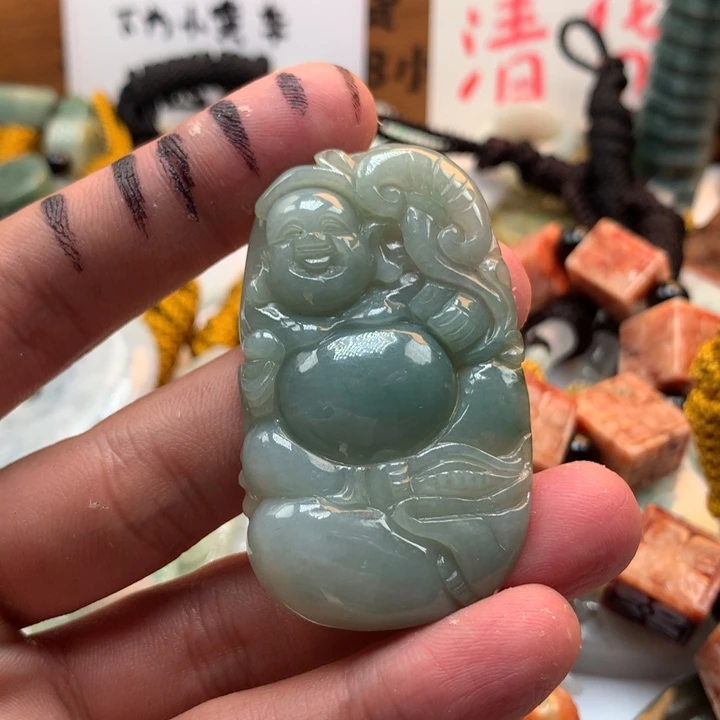 翡翠未镶嵌颈饰保真天然a货翡翠