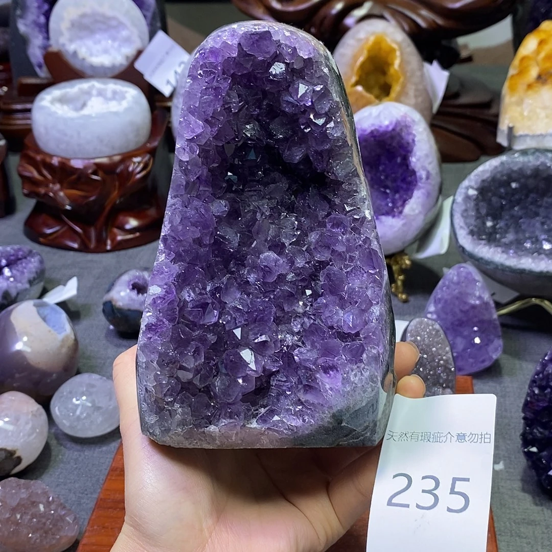 珠宝半成品紫晶未镶嵌