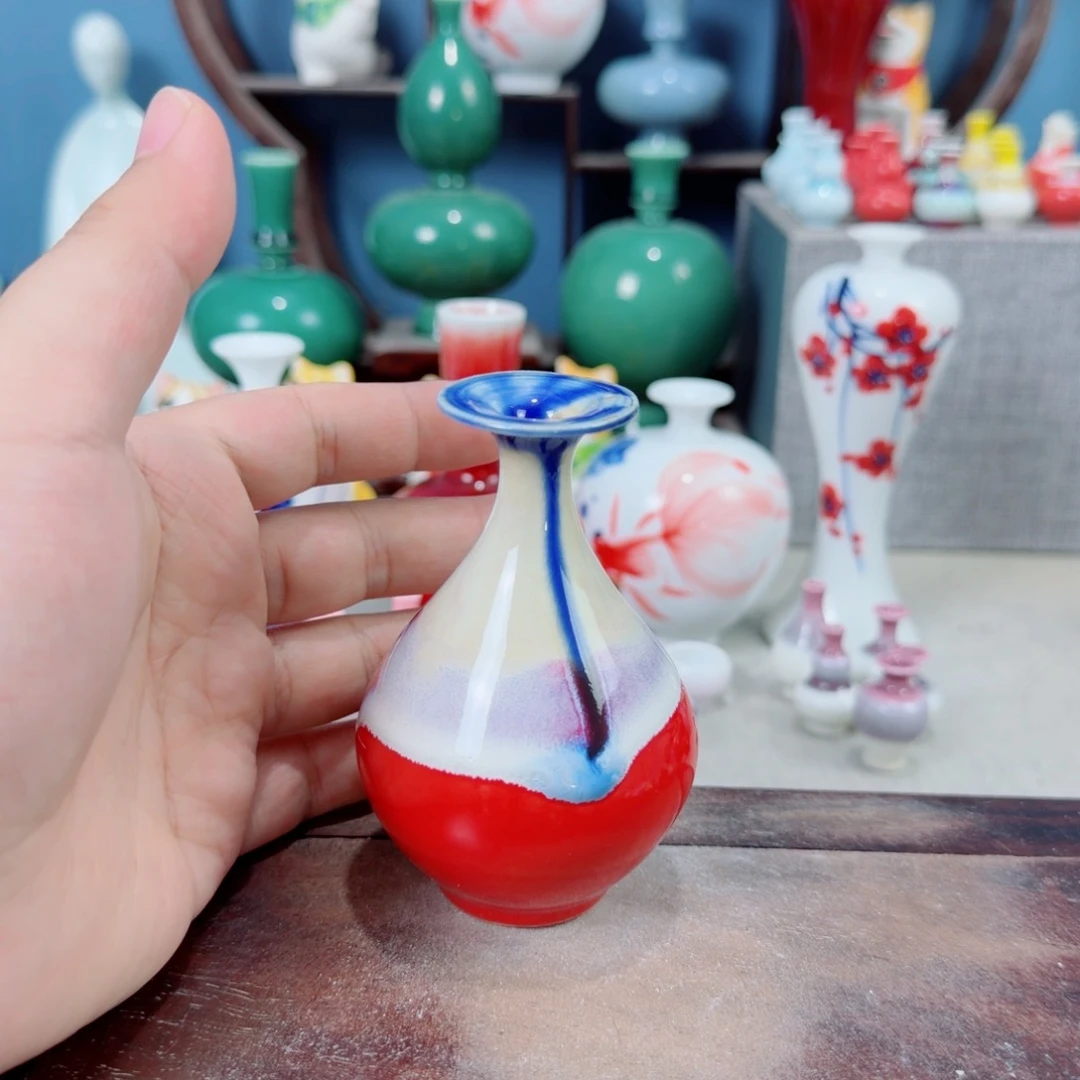陶瓷手工小花器摆件