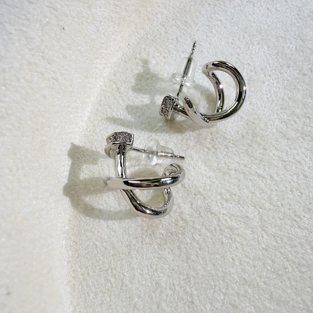 铜合金锆石耳饰 【AG•饰品】耳环AG00441