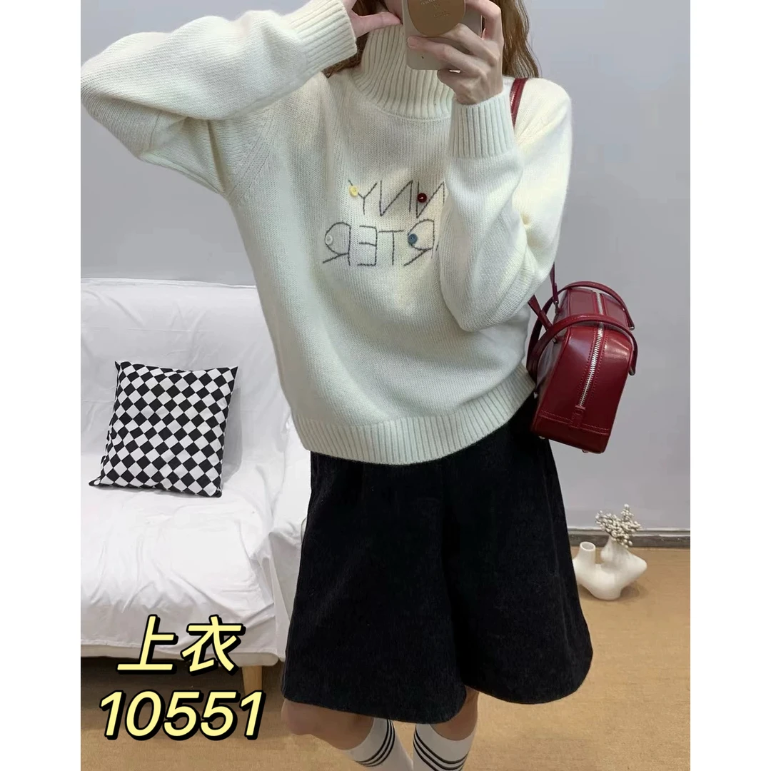 10551（部分无水洗唛，介意慎拍）SANFAN新款针织衫