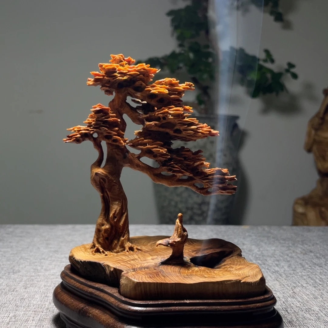 柏木（崖柏）摆件工艺品香炉