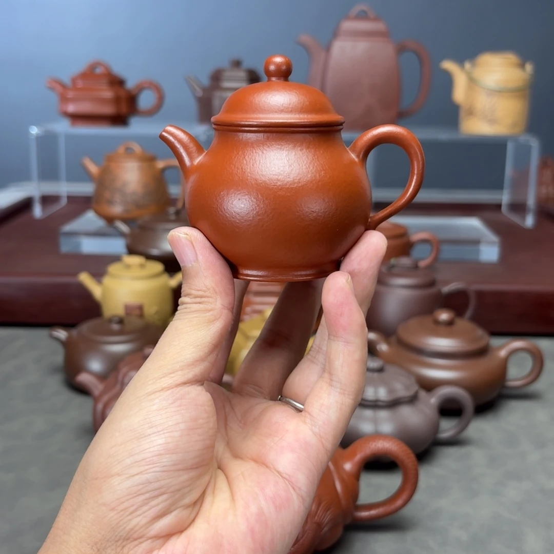 S***9茶壶紫砂潘壶120CC朱泥